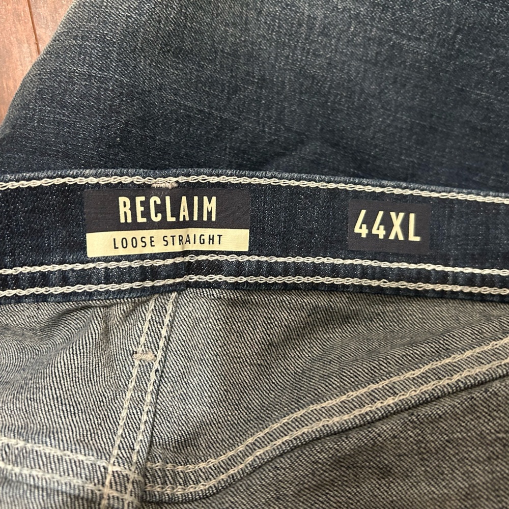 Men's Reclaim Blue Jeans Loose Straight Jeans